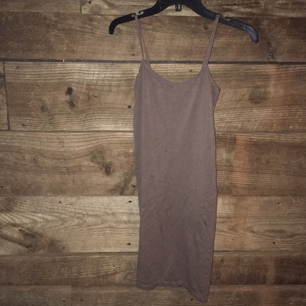 Sofra brown Camisole dress/slip undershirt